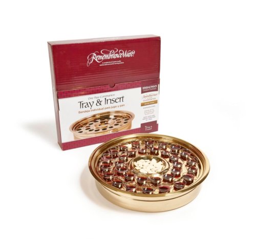 One-Pass Brass Communion Tray and Disc