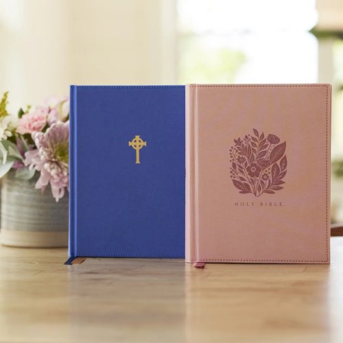 RSV2CE Catholic Bible, Journal Edition, Pink Cloth over Board, Comfort Print