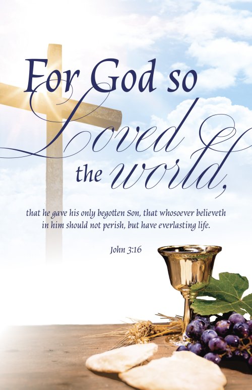 Communion Bulletin: For God (Package of 100)