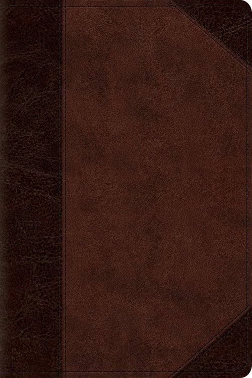 ESV Personal Size Reference Bible, Red Letter (TruTone, Brown/Walnut, Portfolio Design)