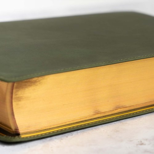 CSB She Reads Truth Bible, Holman Handcrafted Collection, Olive Premium Calfskin