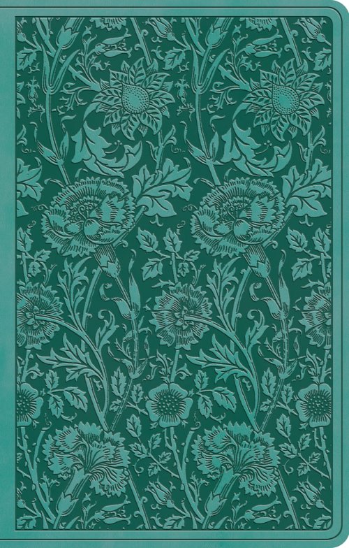 ESV Premium Gift Bible (TruTone, Teal, Floral Design)