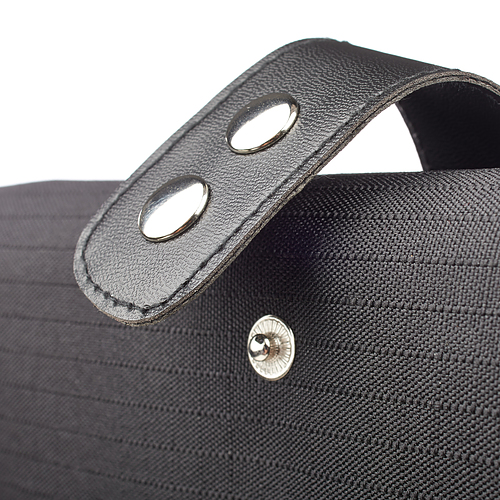 Medium Three-Fold Organizer Black Polyester Bible Cover