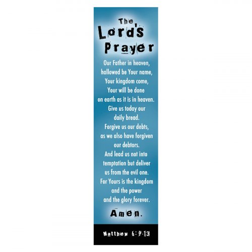 "Lord's Prayer" (Blue) Bookmarks - Pack of 10