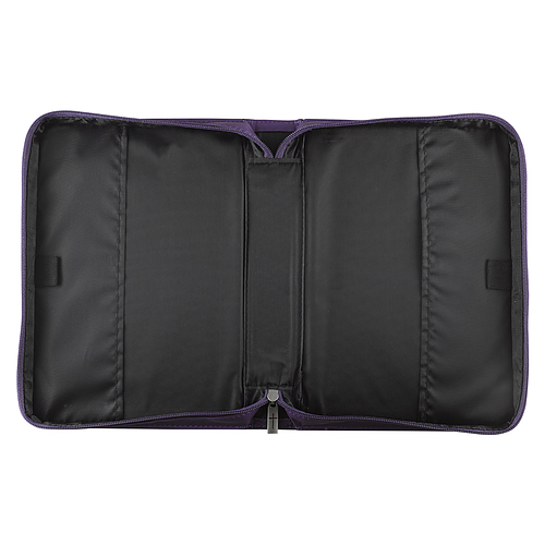 Medium Jer. 29:11 Purple Floral LuxLeather Bible Cover - Jeremiah 29:11
