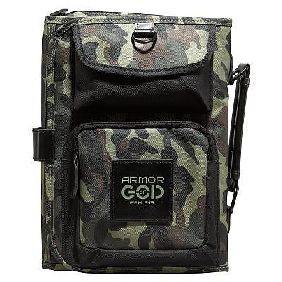 Medium Armor of God Badge Tri-Fold Camo Bible Cover  - Ephesians 6:13
