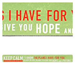 I Know the Plans Magnetic Strip - Jeremiah 29:11