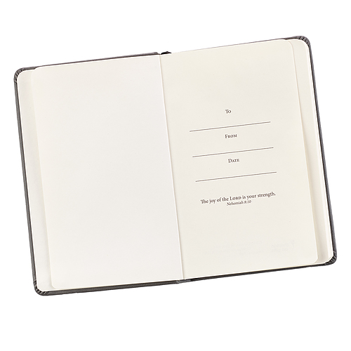 Be Strong Hardcover LuxLeather Notebook with Elastic Closure