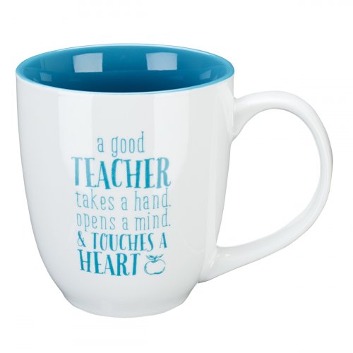 Mug White/Blue Good Teacher 1 Cor. 16:14