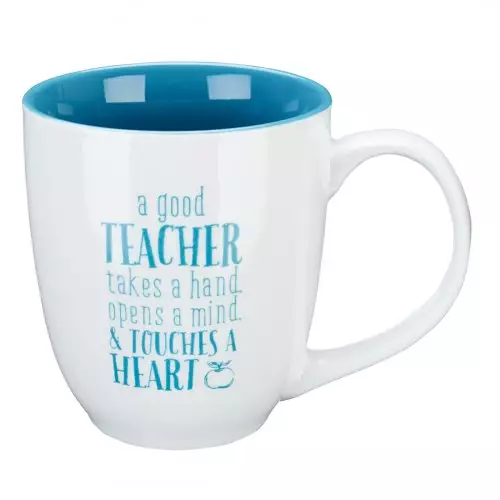 Mug White/Blue Good Teacher 1 Cor. 16:14