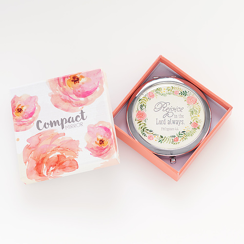Rejoice in the Lord Always Compact Mirror