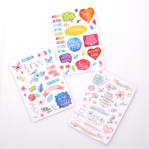 Stickers For Bible Journaling 3 Sheets