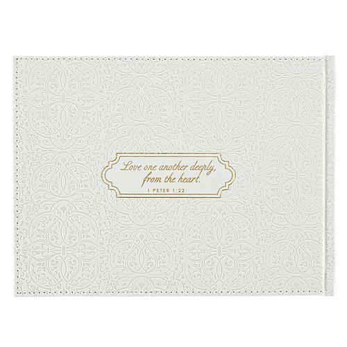Guest Book White/Gold Mr. & Mrs. Our Wedding