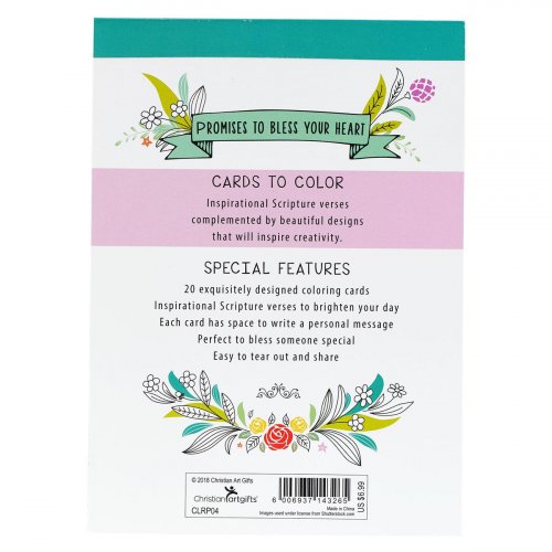 Coloring Cards-Promises to Bless