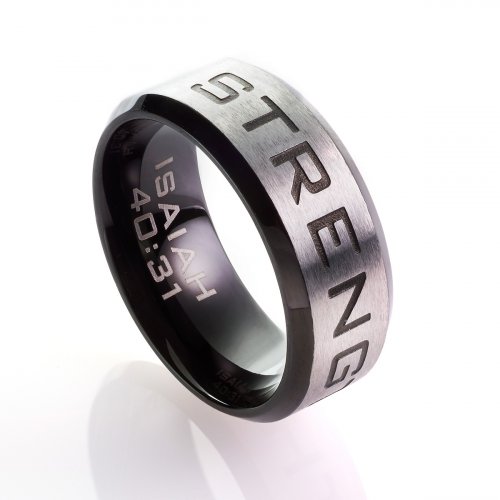 Strength - Isaiah 40:31 Men's Ring Size 10