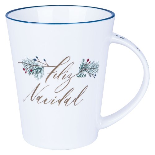 Ceramic Mug Feliz Navidad Luke 2:10