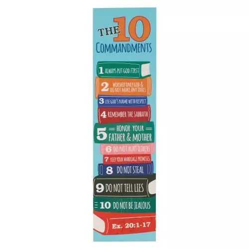 Bookmark-Books/The 10 Commandments Ex. 20:1-17 (Pack Of 10)