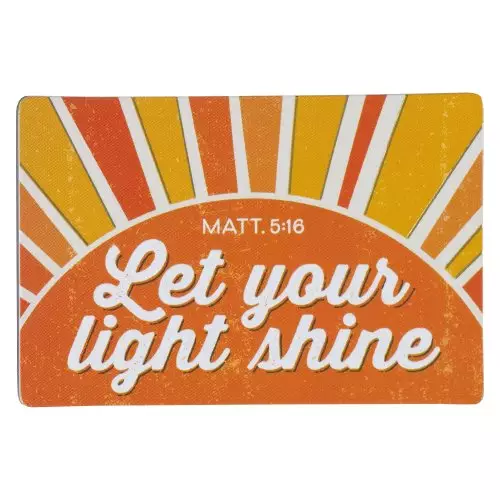 Let Your Light Shine Magnet: Colorful Inspirational Refrigerator Magnet for Men & Women