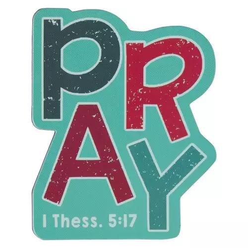 Pray Magnet: Decorative, Religious, Inspirational Men & Womens Bible Verse Fridge Magnet