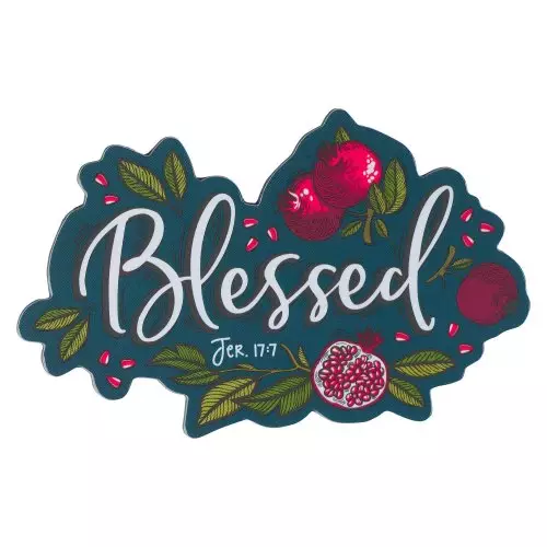 Blessed Magnet: Cute Decorative Inspirational Girls & Womens Bible Verse Fridge Magnet