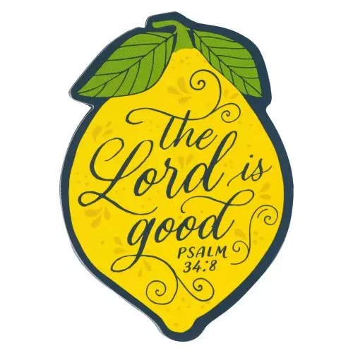 Magnet Yellow Lemon The Lord is Good Ps. 34:8