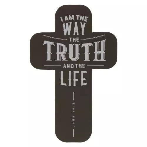 Black I Am The Way John 14:6 (Pack Of 12) Cross Bookmarks