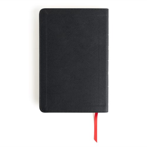 CSB Thinline Bible, Anglicised Edition, Black Leathertouch