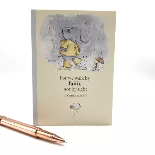 Faith Elephant A5 Notebook