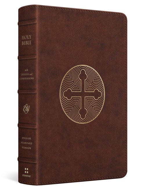 ESV Bible with Creeds and Confessions (TruTone®, Brown, Cross Trefoil Design)