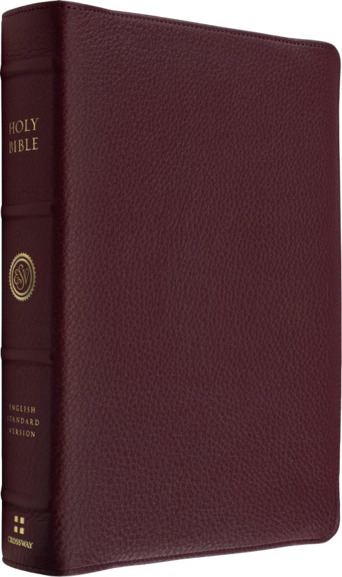 ESV Heirloom Bible, Scriptura Sacra: Personal Size Reference Edition (Calfskin, Bordeaux)
