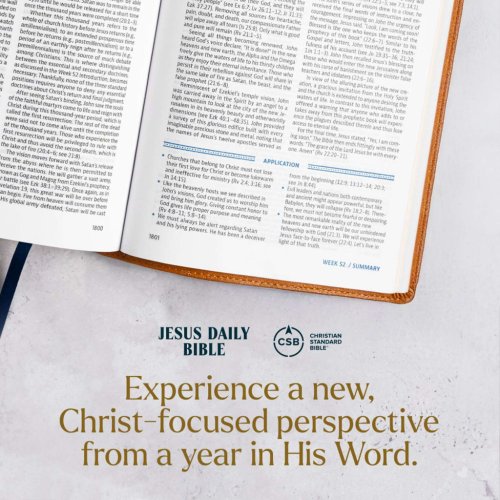 CSB Jesus Daily Bible, Hardcover