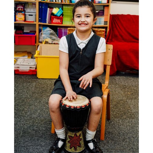 7 Inch Painted Djembe