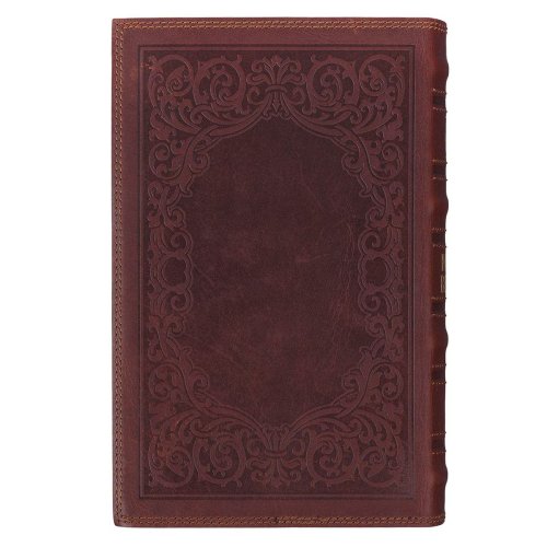 KJV Bible Giant Print Standard-size Full-grain Leather, Dark Brown