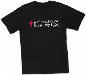 T-Shirt Blood Donor Black Small