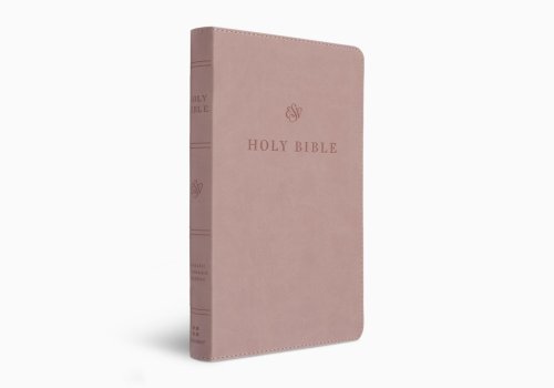 ESV Premium Church Bible, Large Print, Red Letter (TruTone, Blush Rose)