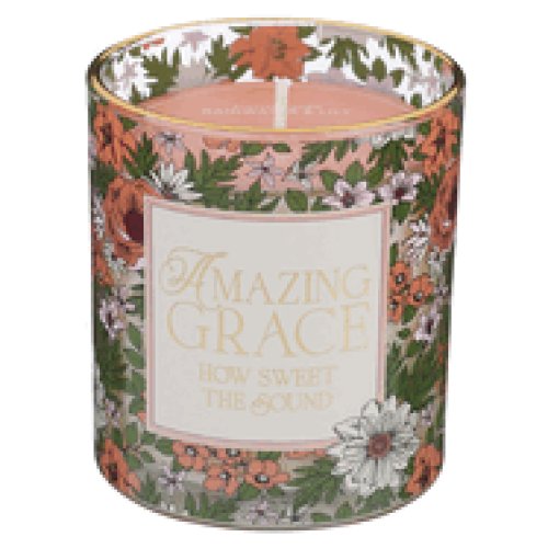 Glass Candle Amazing Grace