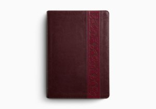 ESV Study Bible, Large Print, Thumb Indexed (TruTone, Mahogany, Trellis Design)