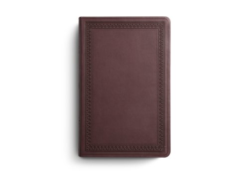 ESV Large Print Value Thinline Bible (TruTone, Mahogany, Border Design)