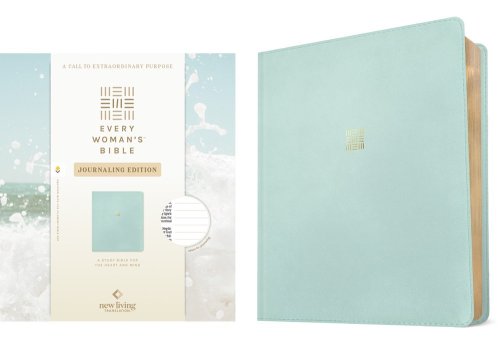 NLT Every Woman's Bible, Journaling Edition, Filament Enabled (LeatherLike, Seafoam Blue, Red Letter)