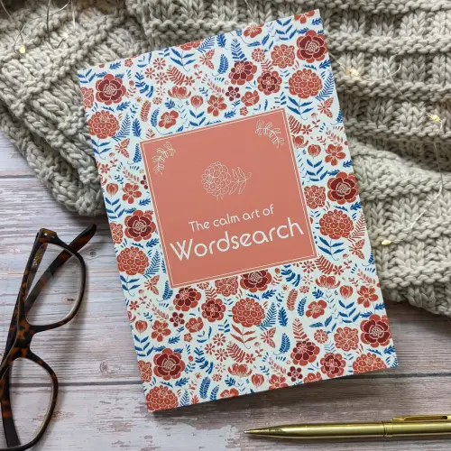 Colouring & Wordsearch Book - The Calm Art of Wordsearch (Peonies)