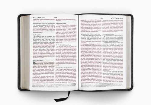 ESV Large Print Compact Bible, Red Letter (TruTone, Black)