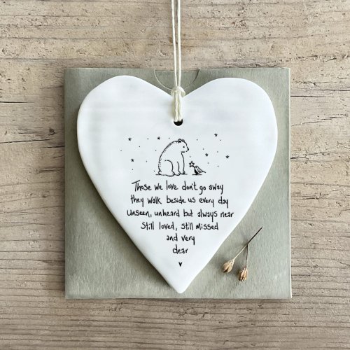 Those We Love Don't Go Away Wobbly Round Heart