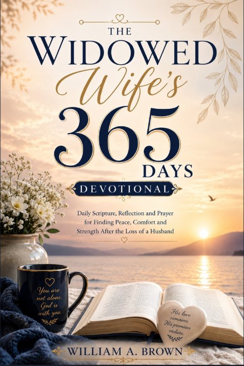 The Widowed Wife's 365 Days Devotional: Daily Scripture, Reflection and Prayer for Finding Peace, Comfort and Strength After the Loss of a Husband