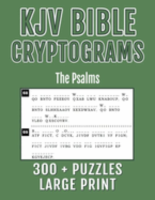 KJV Bible Cryptograms Large Print: The Psalms