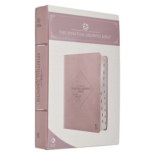 NLT, The Spiritual Growth Bible Faux Leather, Dusty Mauve