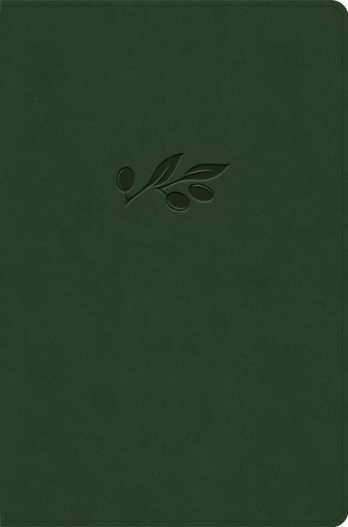 NASB Giant Print Reference Bible, Olive Leathertouch