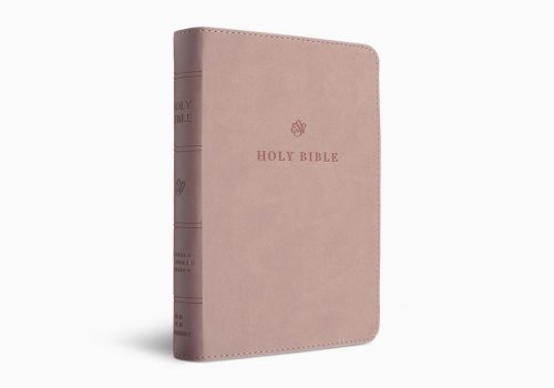 ESV Large Print Compact Bible, Red Letter (TruTone, Blush Rose)
