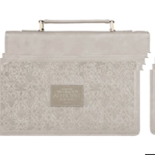 Bible Cover Fashion Taupe My Grace Is Sufficient For You 2 Cor. 12:9