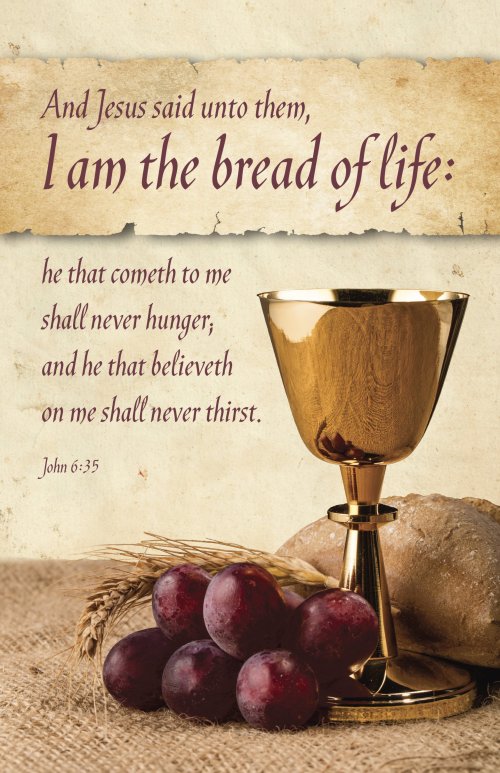 Communion Bulletin: I Am the Bread (Package of 100)