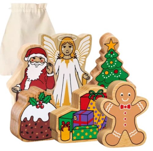 Christmas Play Set - 5 Figures with Storage Bag